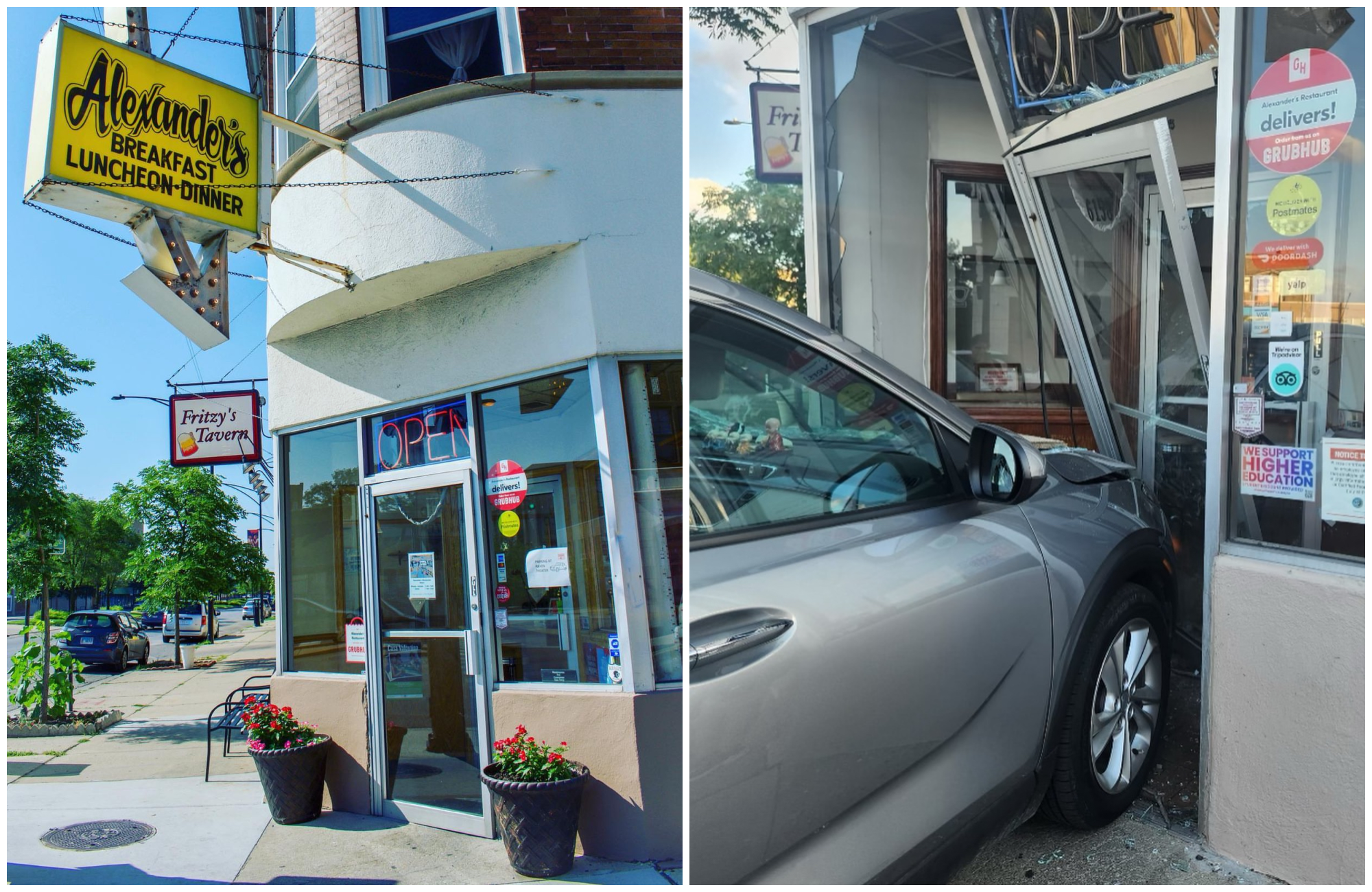 Edgewater Diner Alexander's Closes Temporarily After Driver Crashes Through Front Door