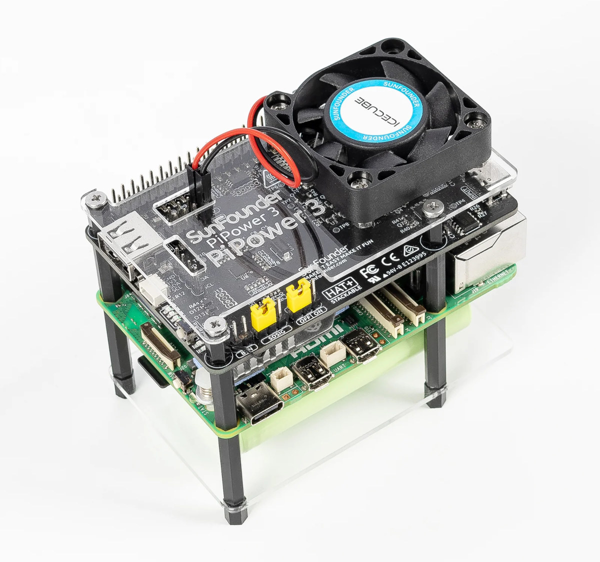 SunFounder PiPower 3 kit is a UPS solution for the Raspberry Pi 5 SBC - CNX Software