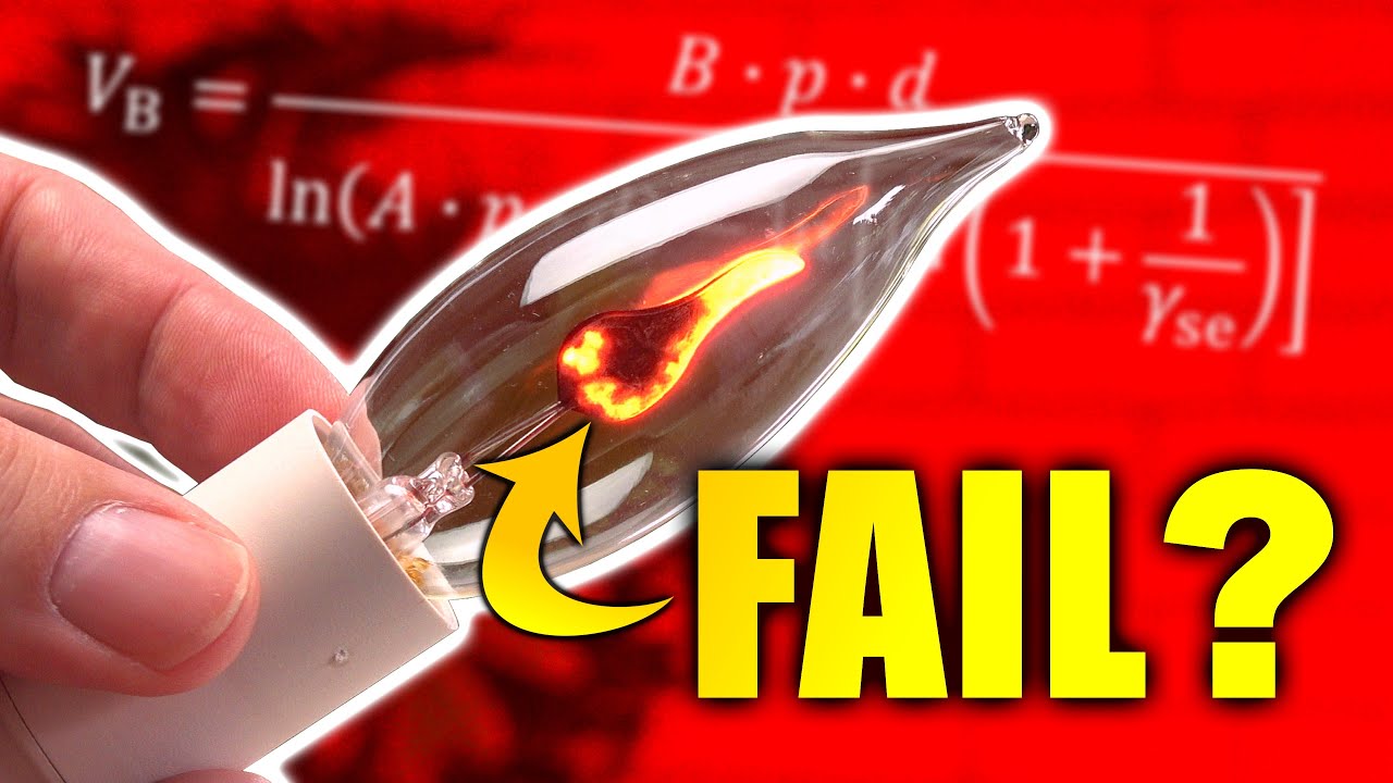 FAULTY Flicker-Flame Light Bulb? Amazing in slow-motion!