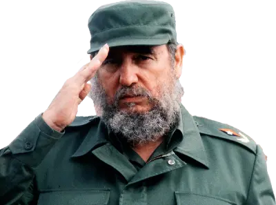 Fidel fazendo continencia