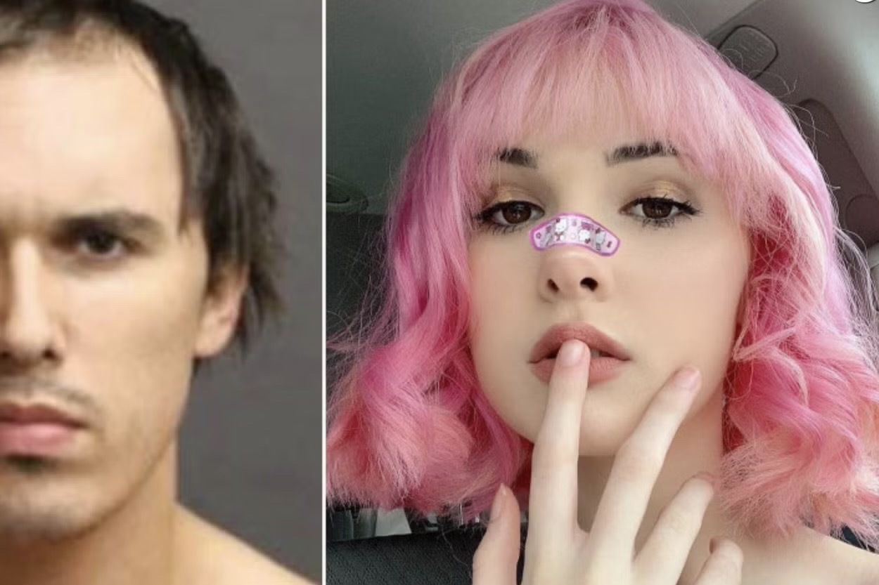 Brandon Clark (pictured left at his booking in July 2019) pleaded guilty to the second-degree murder of Instagram star Bianca Devins (Oneida County Jail, Instagram)
