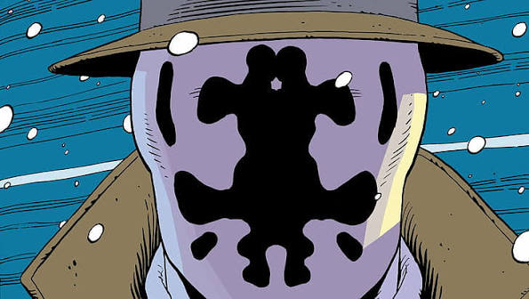 rorschach character face closeup