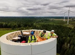 World's tallest wooden wind turbine starts turning - EnviroLink Network