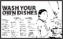 Wash your own dishes!