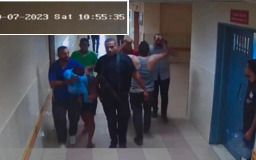 Surveillance footage shows Hamas bringing hostages into Shifa Hospital on Oct. 7