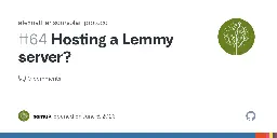 Hosting a Lemmy server? · Issue #64 · alexnathanson/solar-protocol