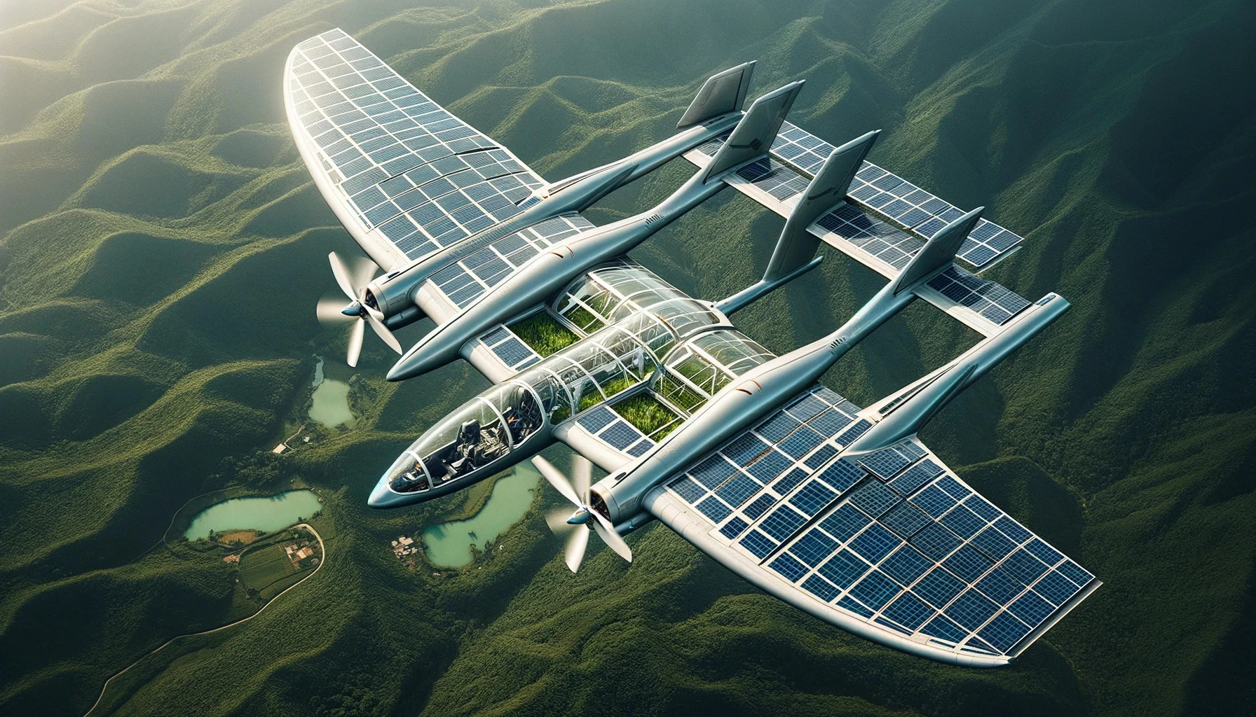 Chill solar-powered plane high above the earth, never too far from the assholes (Of course it is a motherfucking-AI generated picture, can't you tell by the ass-looking solar panels?)