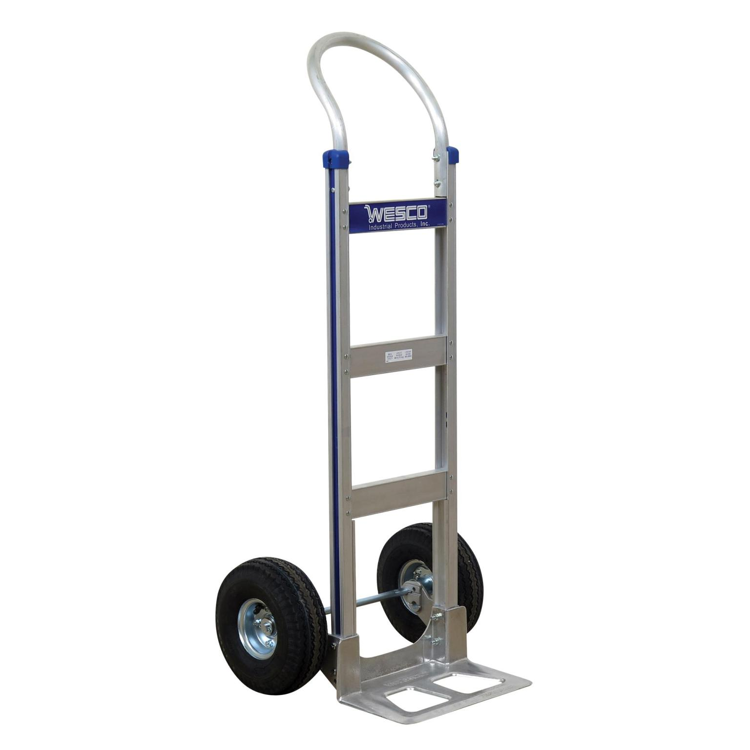 One of them things with 2 wheels for moving heavy things. Idk what they're called.
