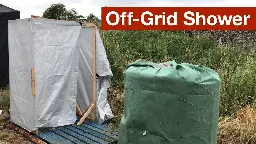 Off-Grid Shower Heated by Compost