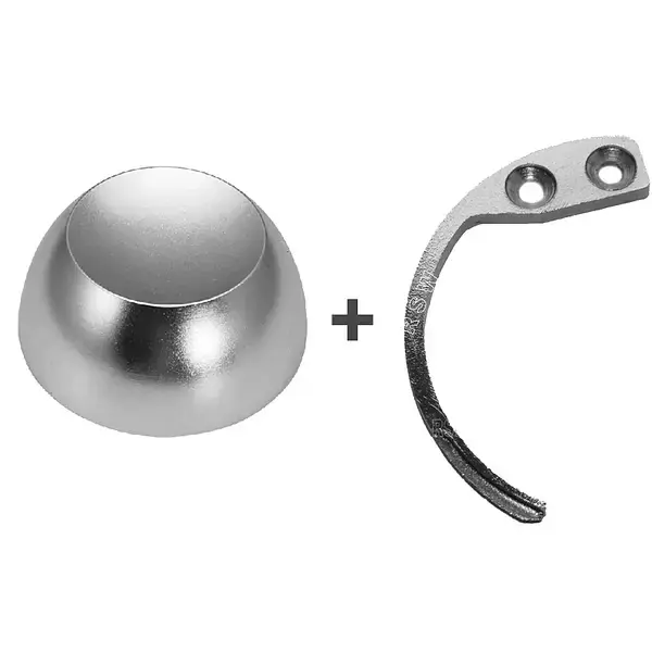 image of a silver bowl that seems to be a powerful magnet and a silver hook next to it