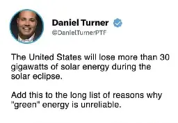 You crazies actually trust the Sun to be there when you need it?! Ha!