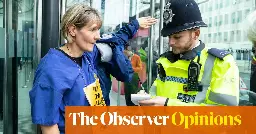 Jail for holding a placard? Protest over the climate crisis is being brutally suppressed | Natasha Walter